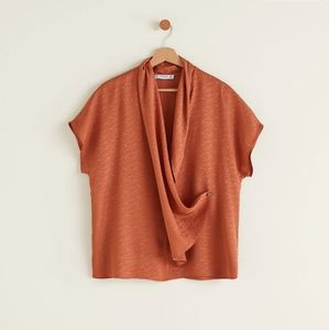 Mango MNG Draped US Size 2 Blouse